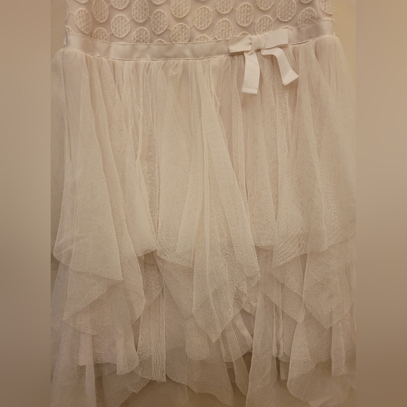 Cat & Jack Cream Tulle Embroidered Sunday Summer Dress Size 5T - Picture 2 of 8